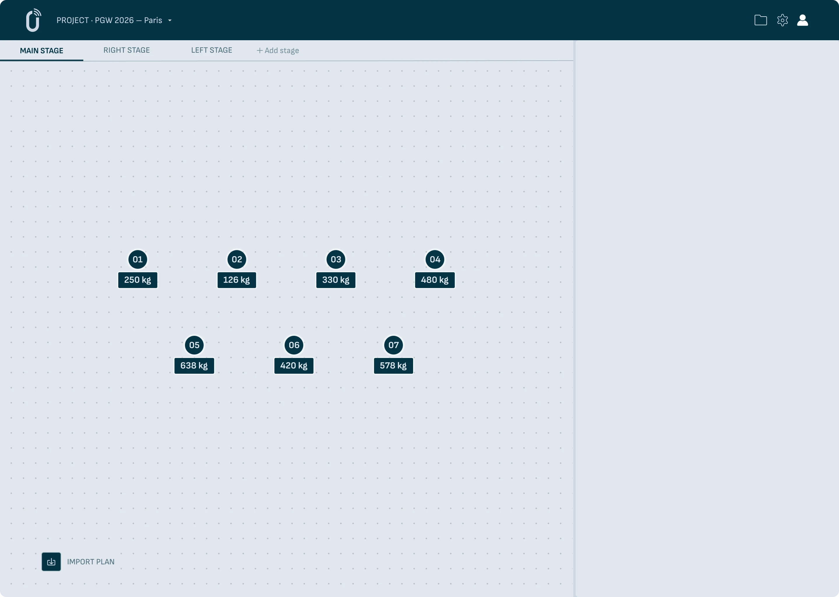 Tableau de bord capteurs BraceGuard
